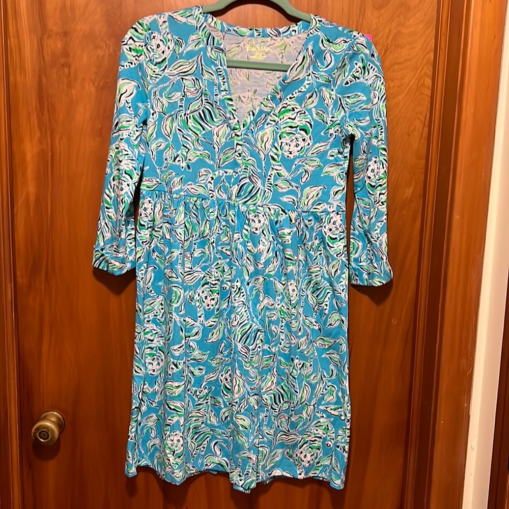 Lilly Pulitzer Turquoise Oasis Loran Dress
